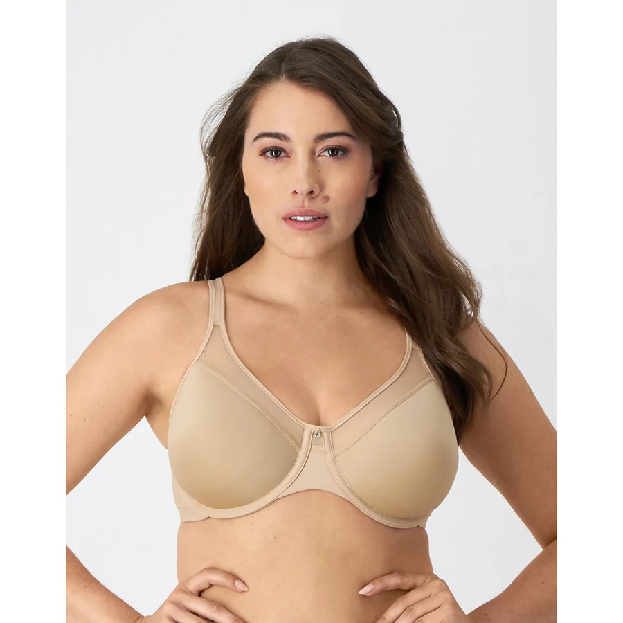 Bali One Smooth U ultra-light underwire bra, worn