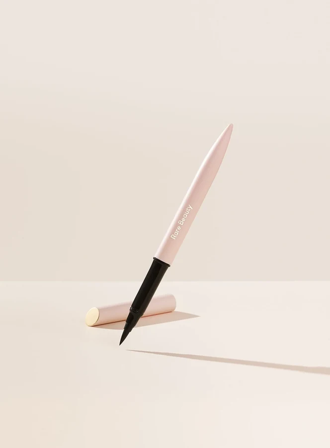 Rare Beauty Perfect Strokes matte liquid liner, worn